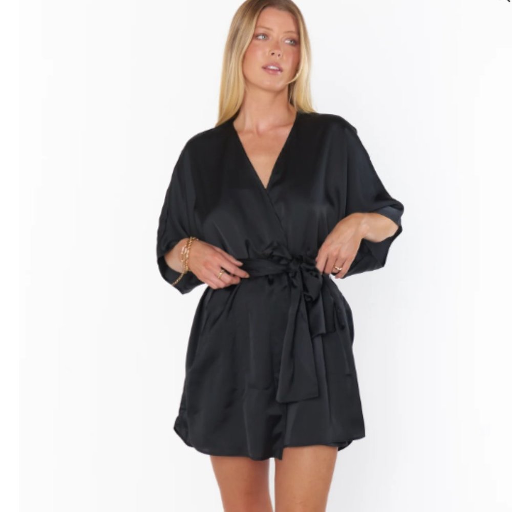 Show Me Your Mumu - First Look Satin Robe